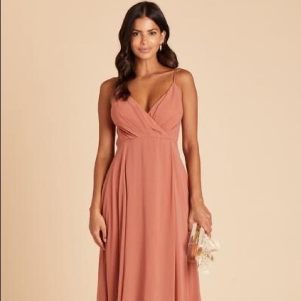 New terracotta birdie grey’s bridesmaid dress